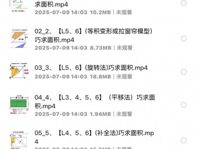 免费资源分享小学数学几何思维课｜900节动画教程（图形认知+逻辑训练+小学奥数专项突破）