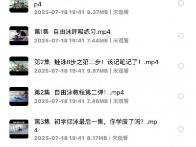 夏天怎能少得了从小白到大神的游泳速成课｜3小时掌握安全技巧（视频教程+动作分解）免费分享